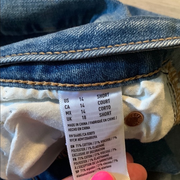 American Eagle Outfitters Blue Mini Skirt Casual - Picture 3 of 4